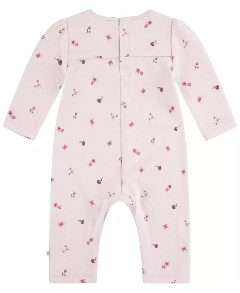 Huggies Baby Girls Quilted Coverall and Headband 2-Piece Set