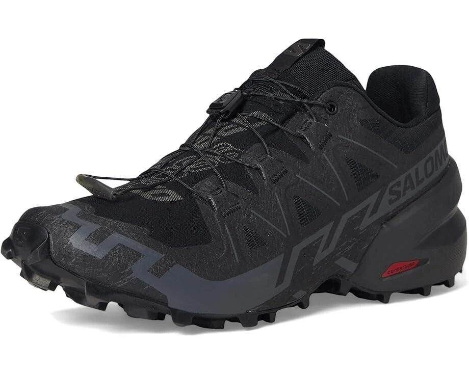 Salomon Salomon Speedcross 6 417440 Sneakers Men's Black Red Low Top Trail Running Shoes 2