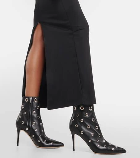 Gianvito Rossi Lydia 85 leather ankle boots 4