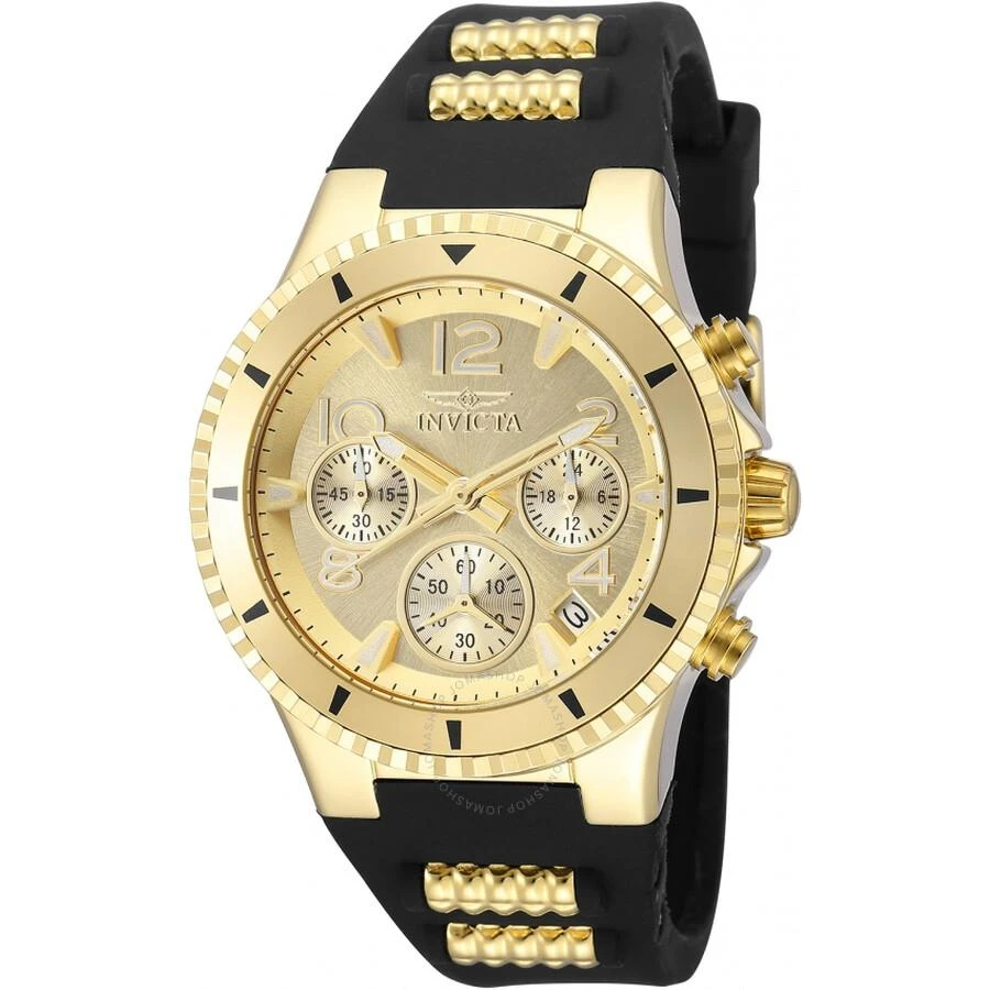 Invicta BLU Chronograph Quartz Gold Dial Ladies Watch 36909 1