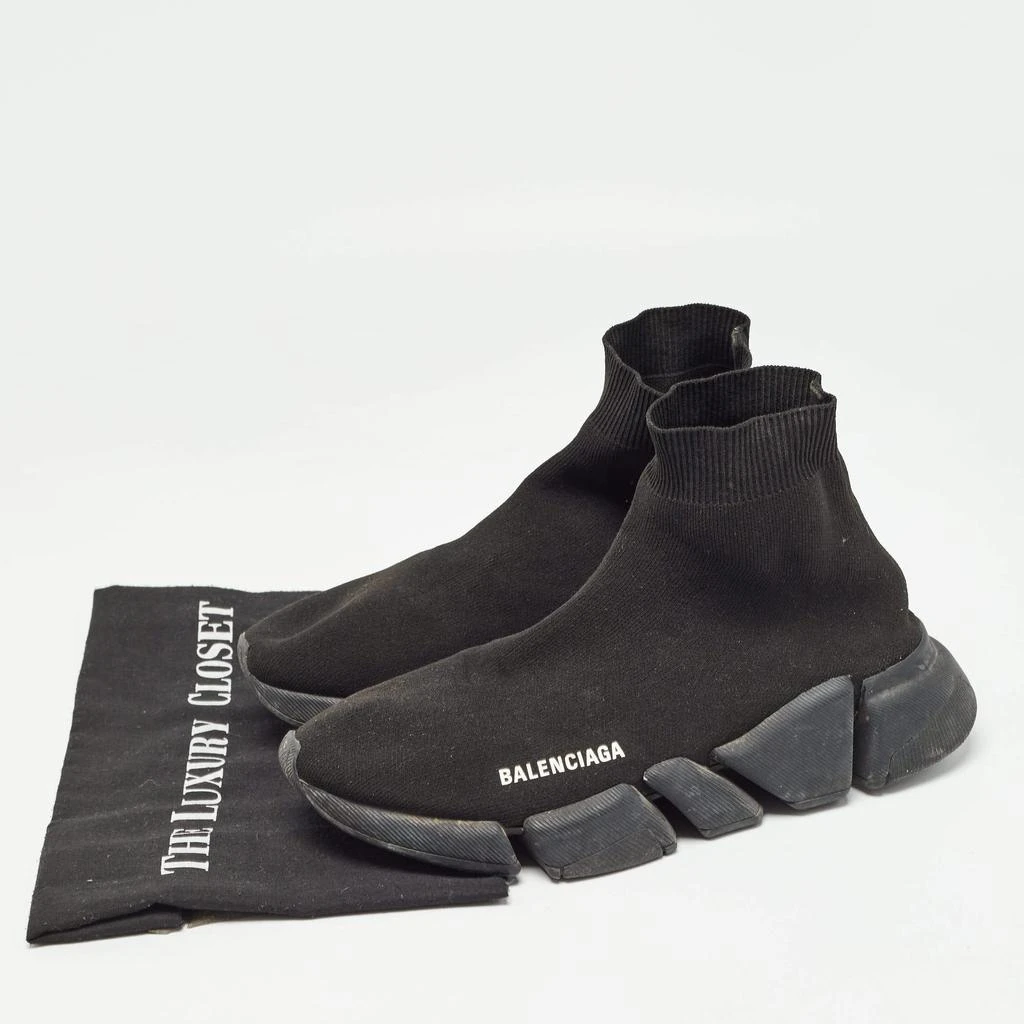 Balenciaga Balenciaga Black Knit Fabric Speed Trainer Sneakers Size 39 9