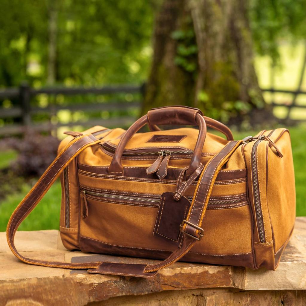 Madison Creek Outfitters Men's Canvas Duffle Bag In Brown