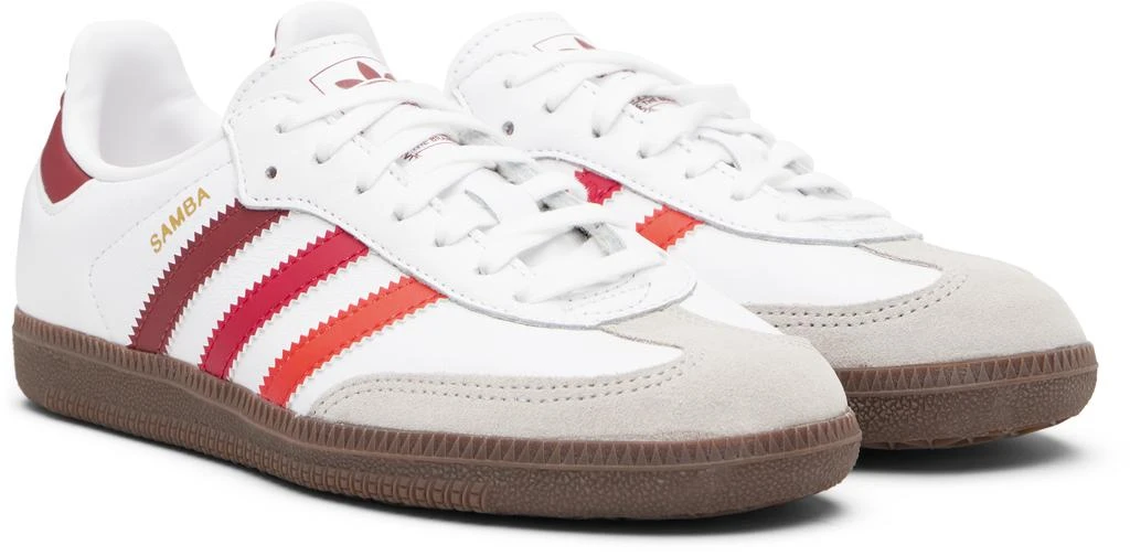 Adidas Big Kids White 
Red Samba OG Sneakers 4