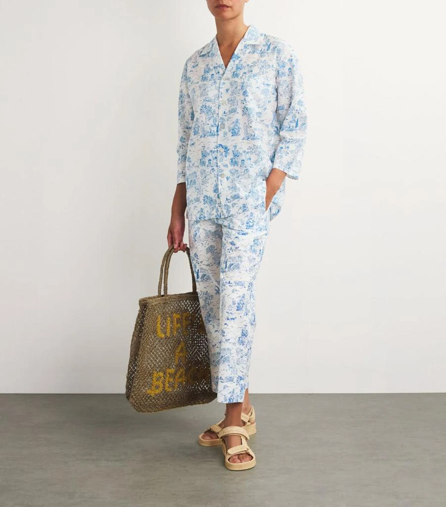 OLIVIA VON HALLE Silk-Cotton Casablanca Eros Pyjama Set 6