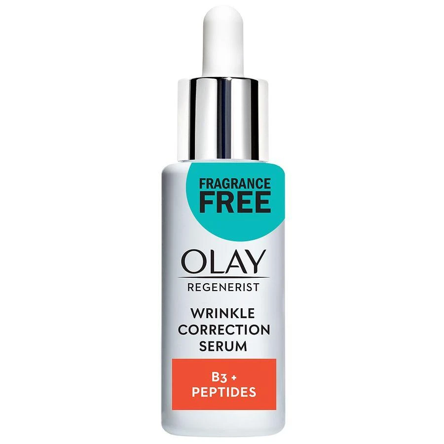 Olay Wrinkle Correction Serum with Vitamin B3+ Collagen Peptides Fragrance Free 1