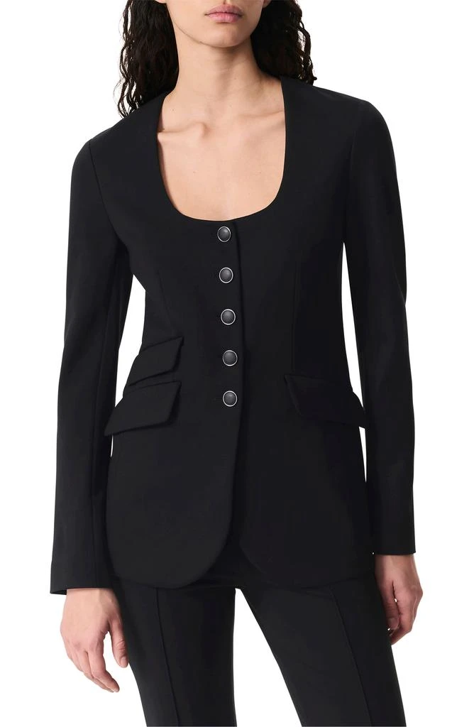 Rag & Bone Roslyn Ponte U-Neck Blazer