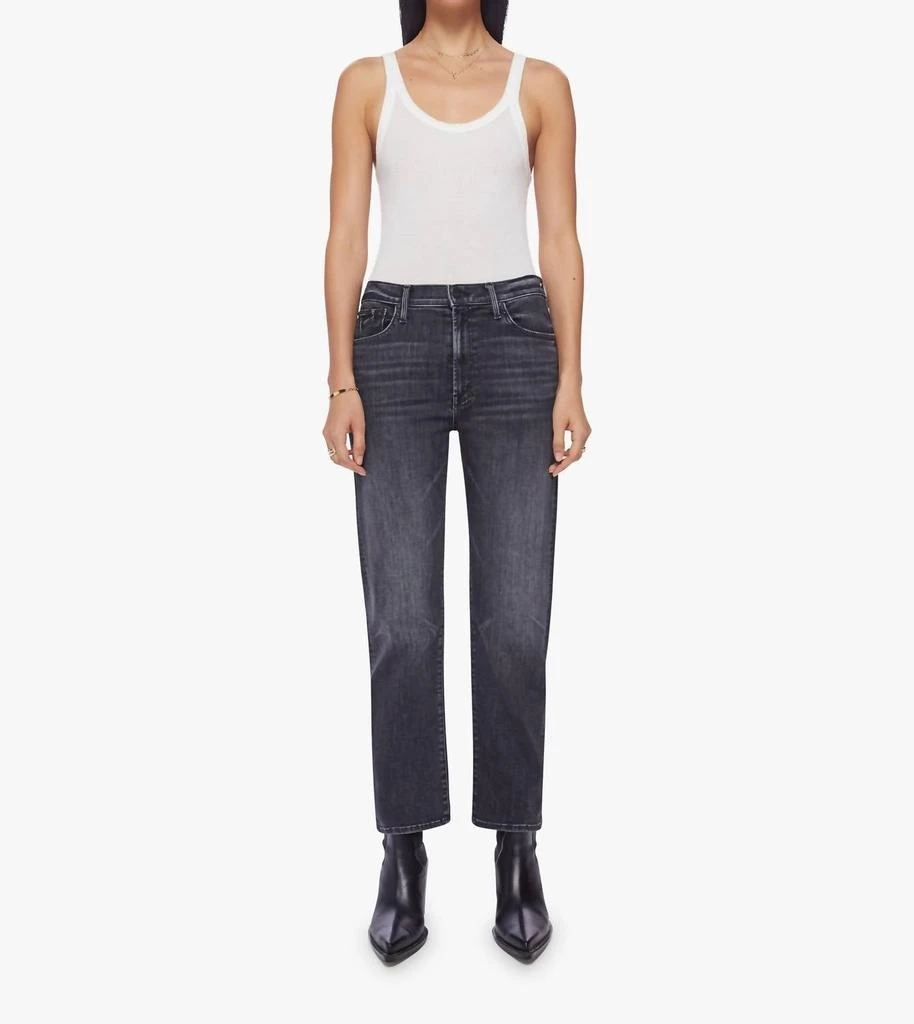 Mother The Ditcher Zip Ankle Jeans In Smoking Section 1