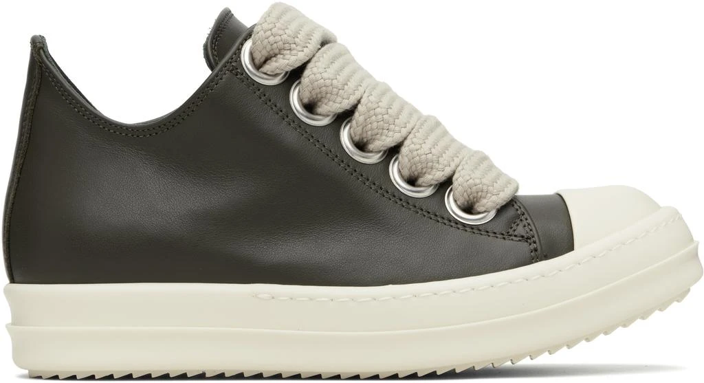 Rick Owens Gray Concordians Jumbolace Low Sneakers 1