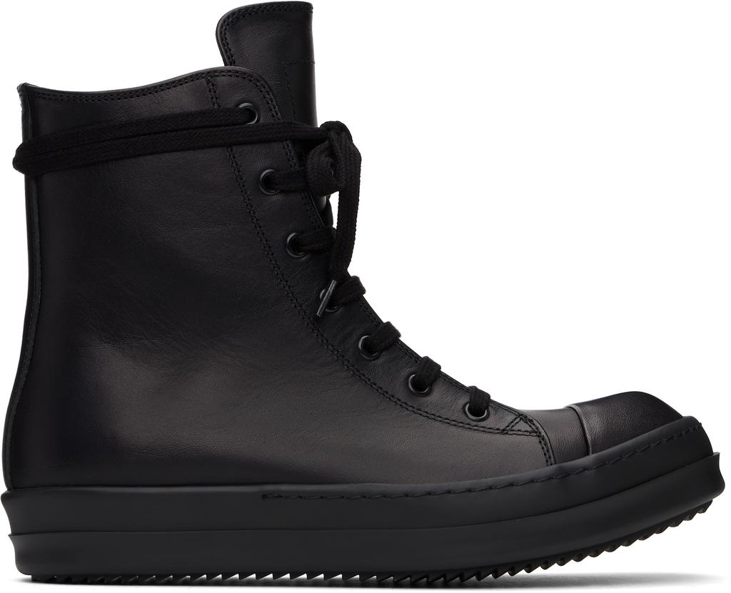 スニーカー Rick Owens Black Mega Bumper Sneakers Mega Bumper leather sneakers in black - Rick Owens | Mytheresa