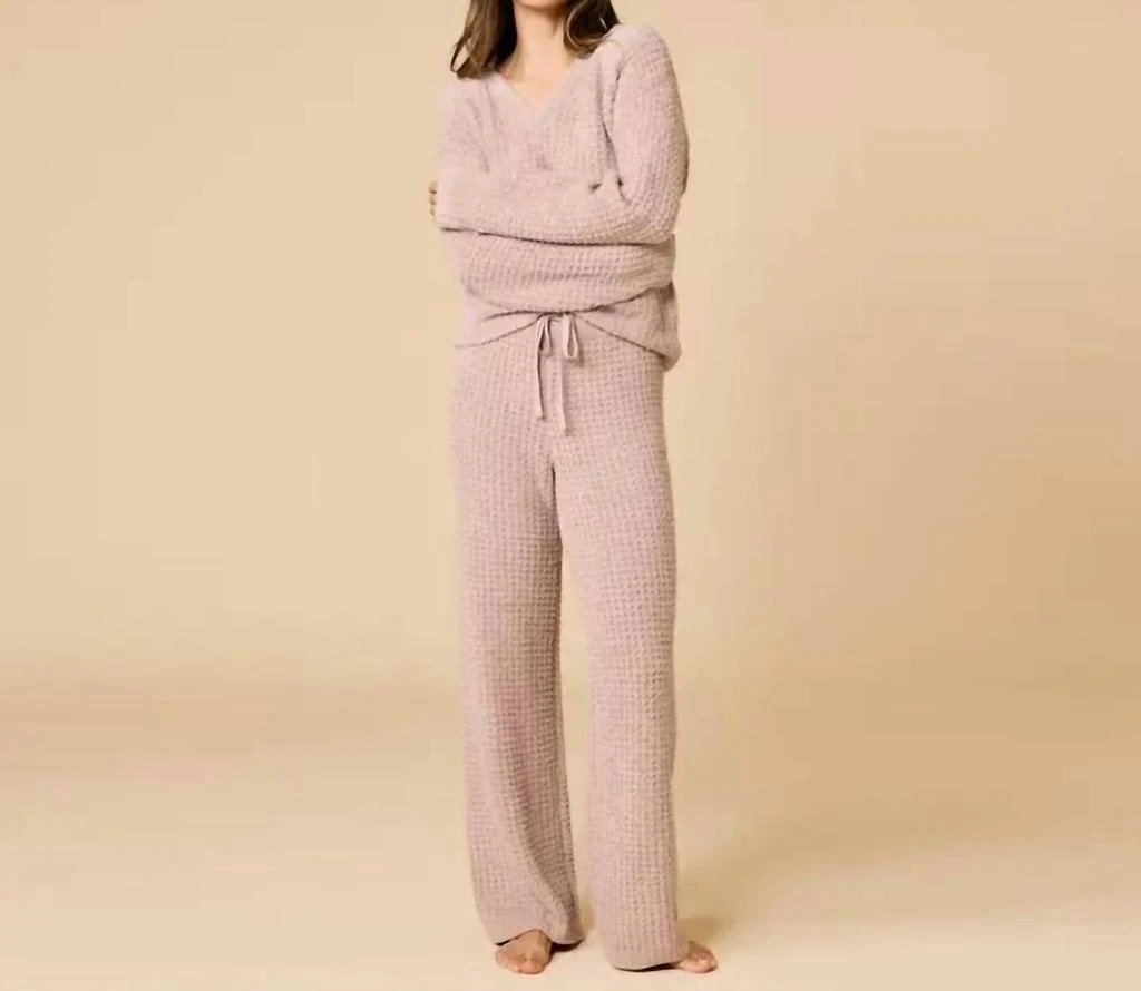 SOFTiES Softies - Marshmallow Waffle V-Neck Lounge Set