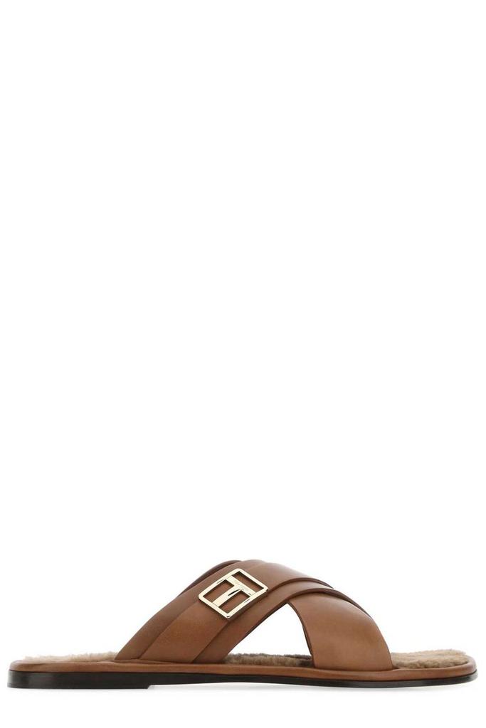 【Tom Ford】 Harrisonロゴleopard-プリントスライド Tom Ford - Harrison logo leopard-print slides TOM FORD