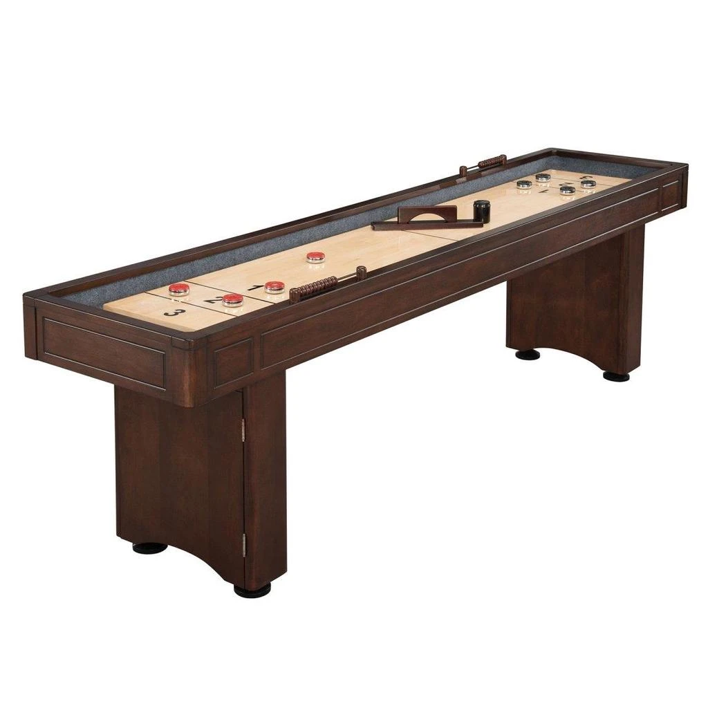 Blue Wave 9 ft. Austin Shuffleboard Table with Bowling Pin Set