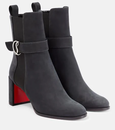 Christian Louboutin CL Chelsea Booty suede ankle boots 1