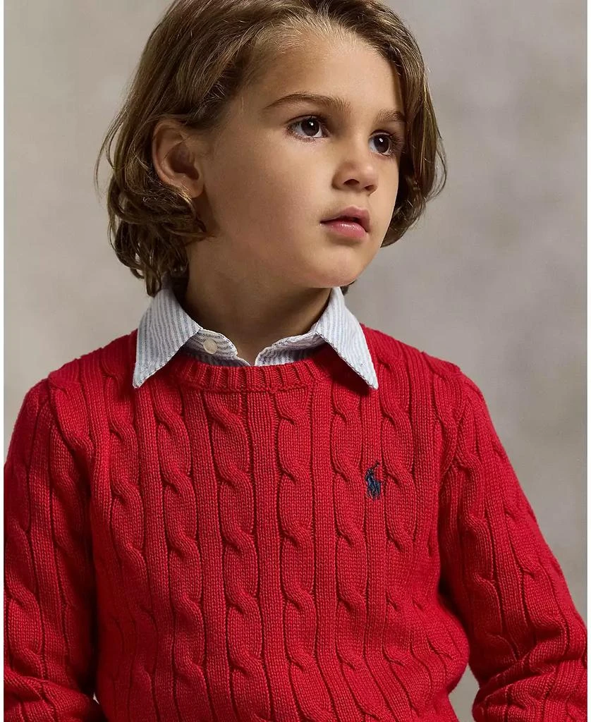 Ralph Lauren Boys 2-7 Cable-Knit Cotton Sweater 4