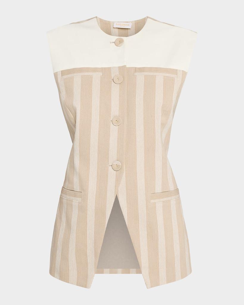 Ramy Brook Nicola Striped Vest