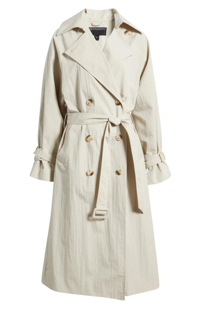 Bernardo Double Breasted Belted Trench Coat 6