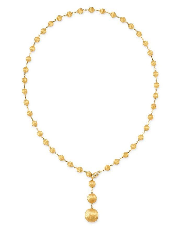 Marco Bicego 18K Yellow Gold Africa Diamond Y Necklace, 16.75" 3