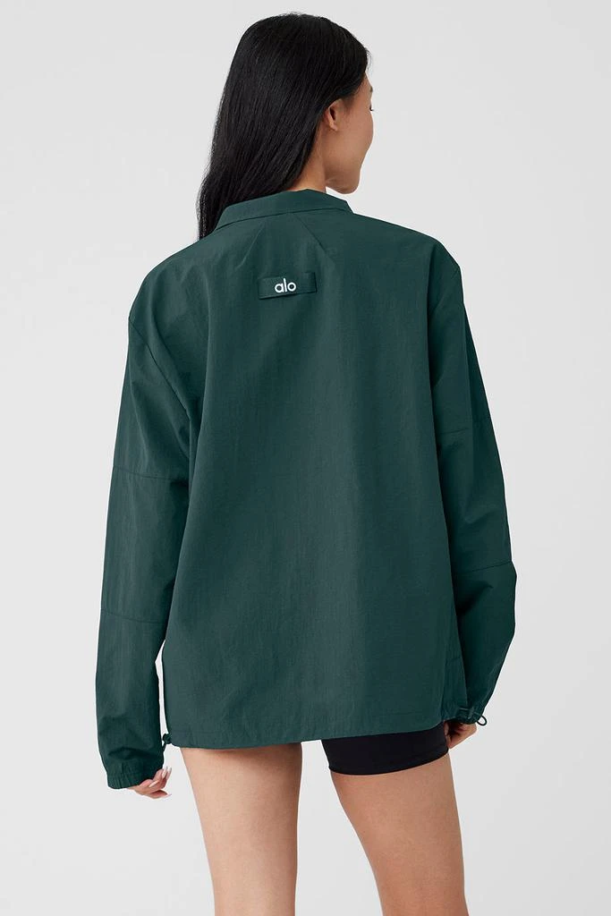 Alo Takeaway Track Pullover - Midnight Green 2