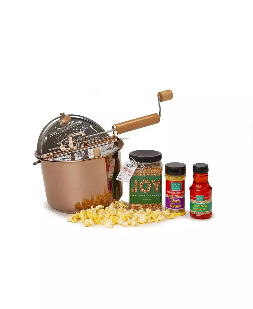 Wabash Valley Farms Holiday Copper Plated Whirley Pop Filled with Joy Giftset