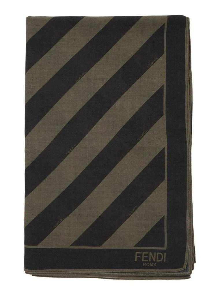 Fendi Fendi Silk And Wool Scarf 1