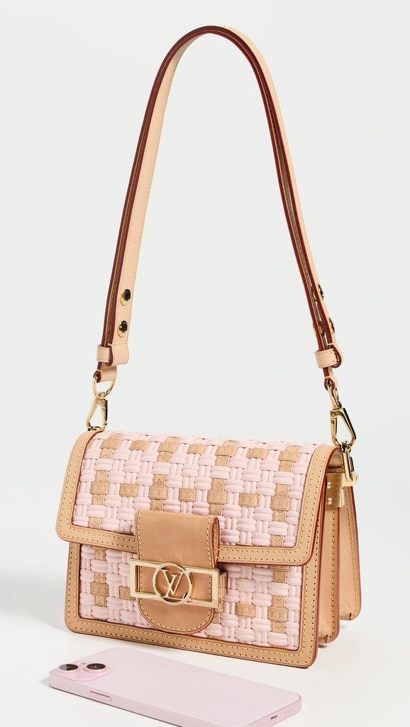 What Goes Around Comes Around Louis Vuitton Woven Dauphine MM Crossbody Bag