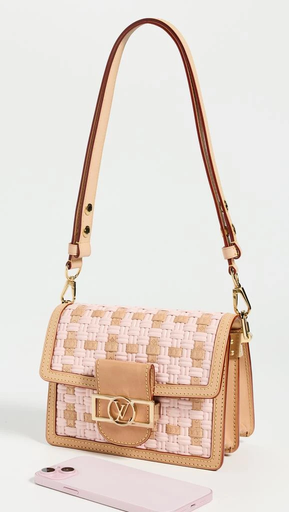What Goes Around Comes Around Louis Vuitton Woven Dauphine MM Crossbody Bag 2