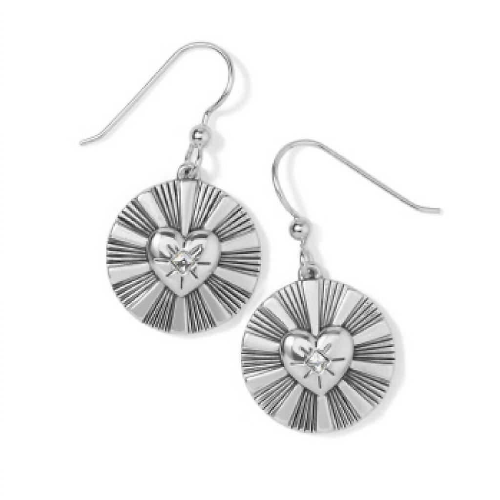 Brighton Women's Celeste Heart French Wire Earrings In Silver