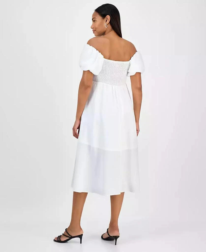 green emerald velvet dress SIGNATURE BY ROBBIE BEE Womens White Lace Cold Shoulder Pullover Lined –  Bobbi + Bricka main image 1