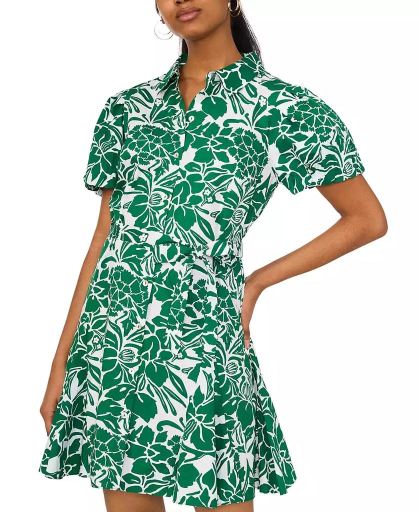 MSK Petite Floral-Print Cotton Shirtdress 2
