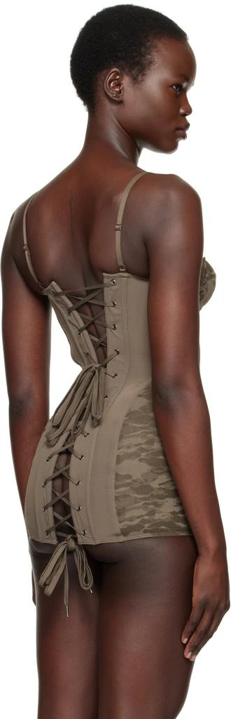 Diesel Khaki Savage X Fenty Edition Camo-Lace-Slip Corset 3