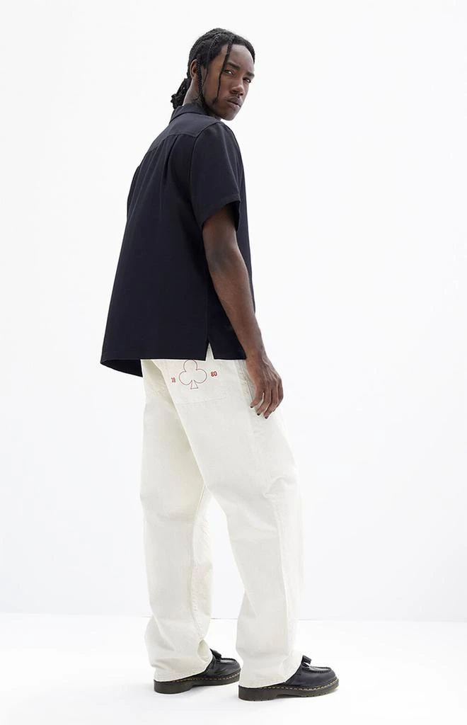 PacSun Cream Baggy Clover Jeans 1