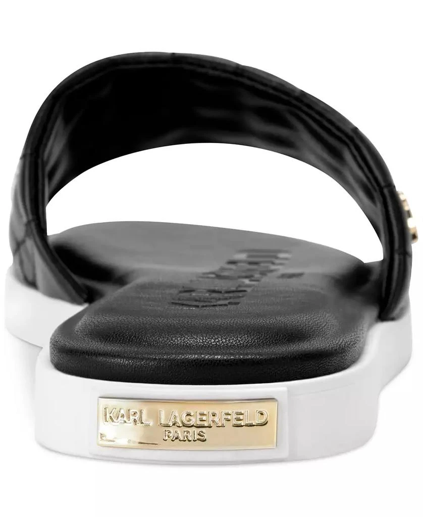 Karl Lagerfeld Paris Women
s Carenza Studded Slide Sandals 3