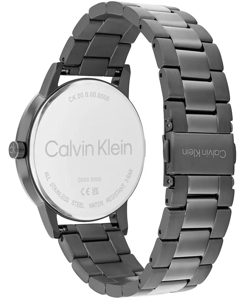 Calvin Klein Men's CK Linked Ionic Plated Grey Steel Bracelet Watch 41mm 3