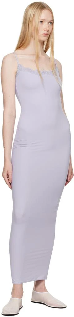 SKIMS Purple Fits Everybody Lace Long Slip Maxi Dress 4