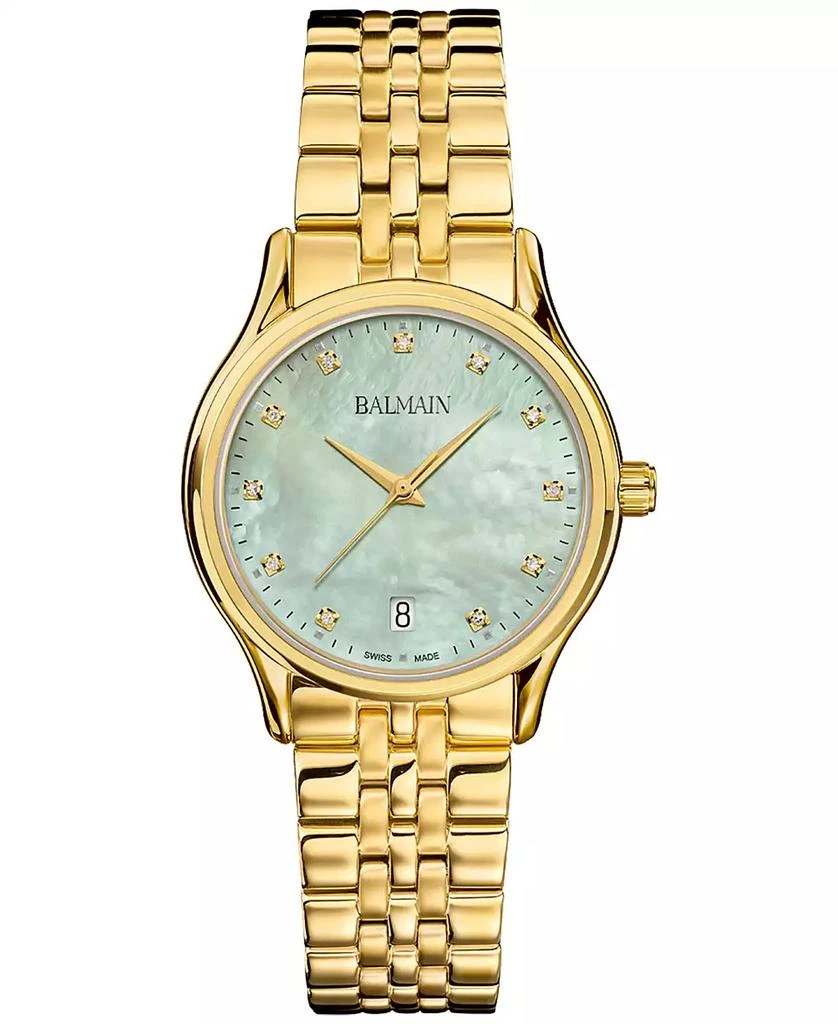 Balmain Women's Swiss Beleganza Diamond (1/20 Gold PVD