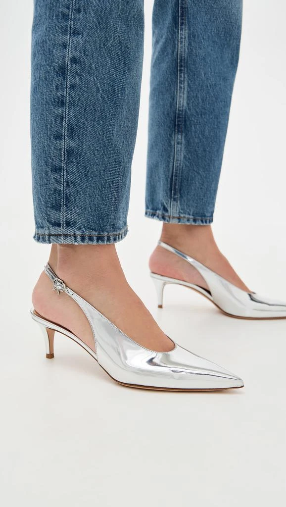 Gianvito Rossi Robbie Sling Metal Heels 2