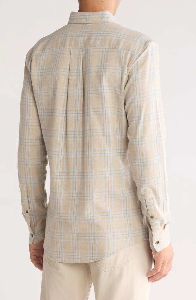 14th & Union Trim Fit Stretch Grindle Plaid Flannel Shirt 2