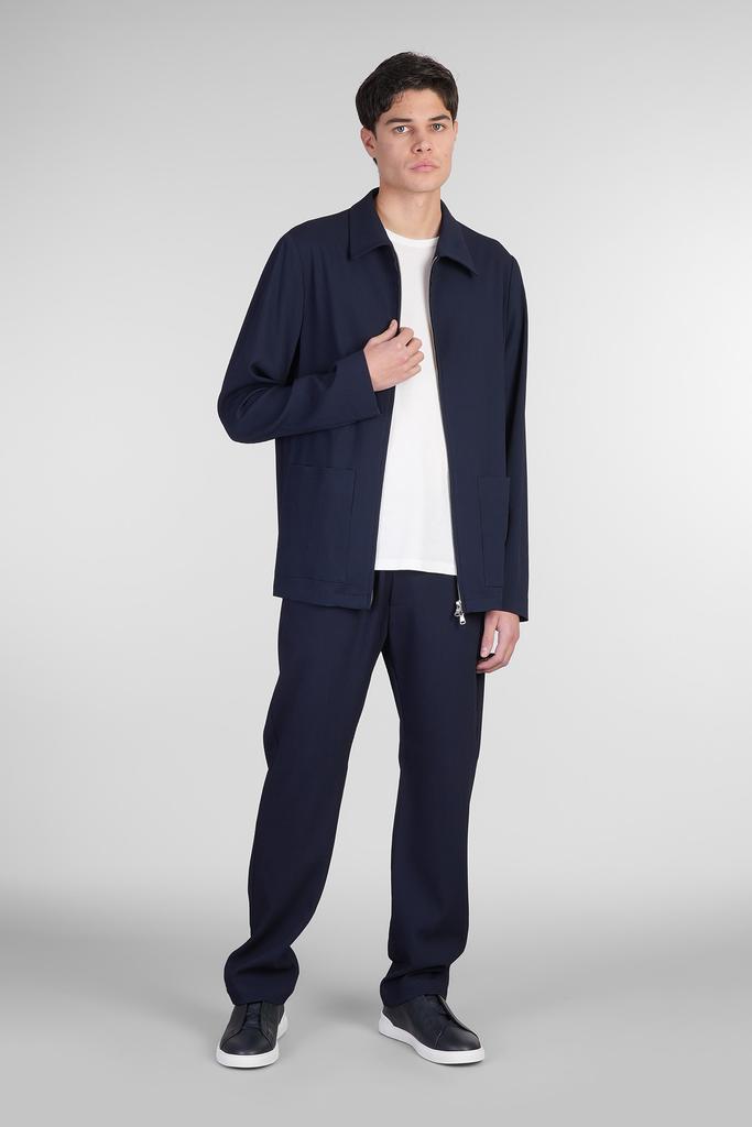 BARENA Riobarbo Pants In Blue Wool