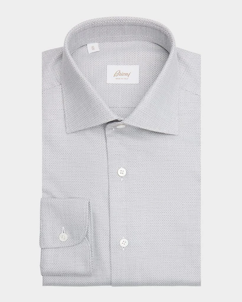 Brioni Men's Cotton Micro-Basketweave Dress Shirt 1