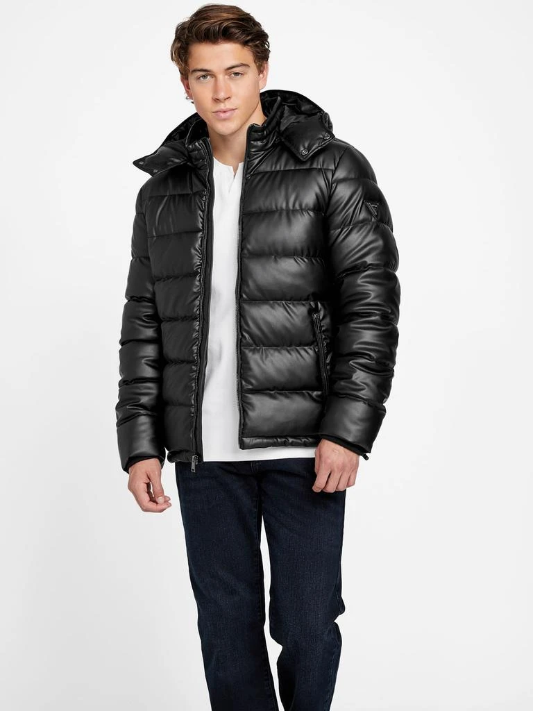 Guess Puffer Coat Guess Factory Guess Puffer Coat Black Guess