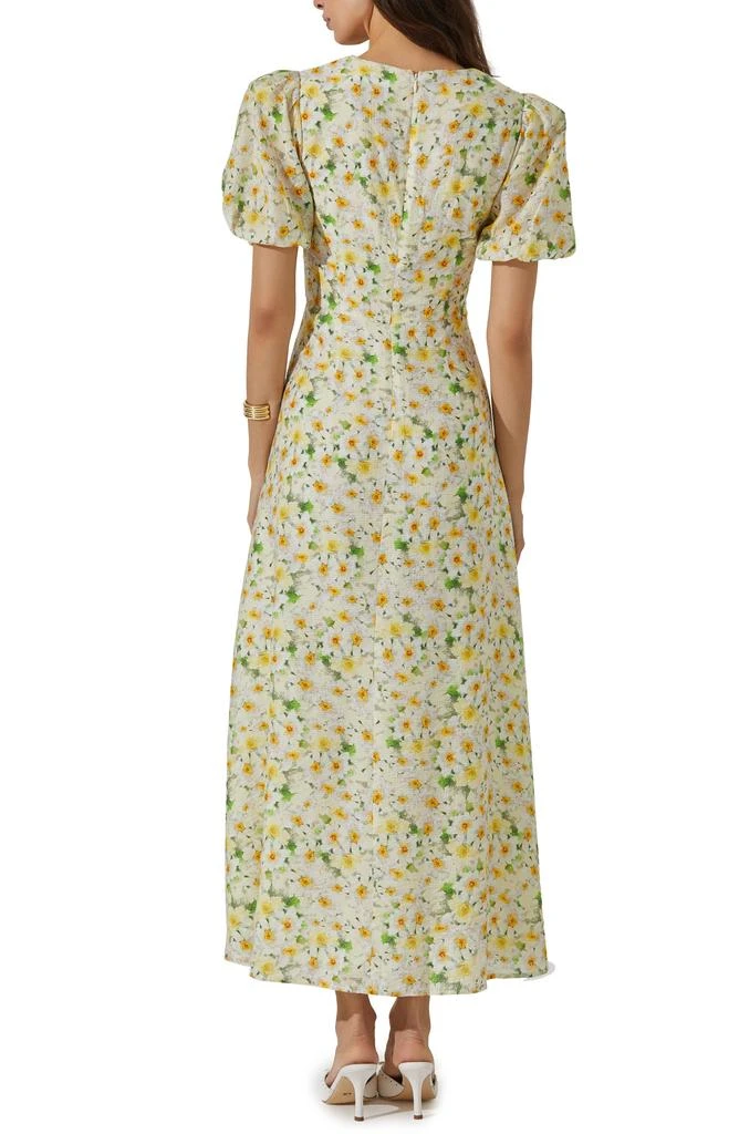 ASTR Print Puff Sleeve Maxi Dress 2