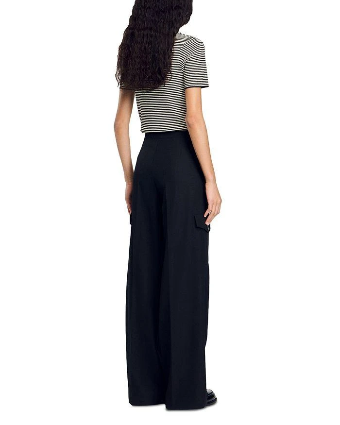 Sandro Josephy High Rise Wide Leg Pants 3