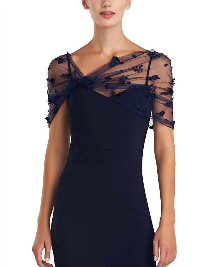 Theia Gia Shawl Dress 3