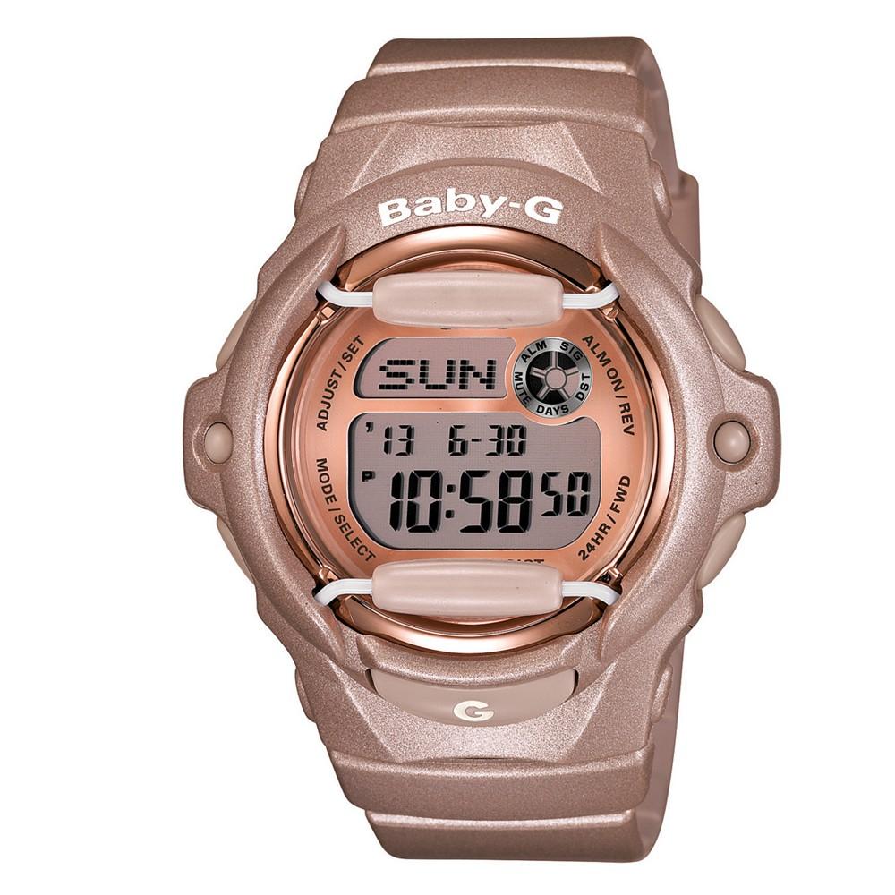 G-Shock Women's Digital Beige Resin Strap Watch 43x46mm BG169G-4