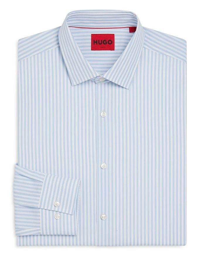 Hugo Boss Kenno Cotton Stripe Slim Fit Dress Shirt 4