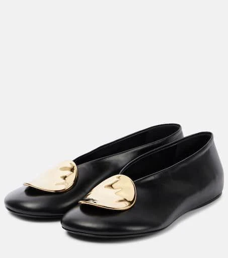 Jil Sander Leather ballet flats 4