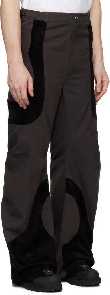 CMMAWEAR Brown Articulated Dart Trousers 2