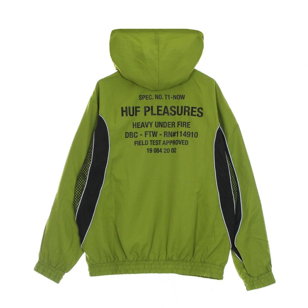 HUF PLEASURES ジャケット Mサイズ オリーブグリーン HUF×PLEASURES DARTON TRACK JACKET｜メンズ