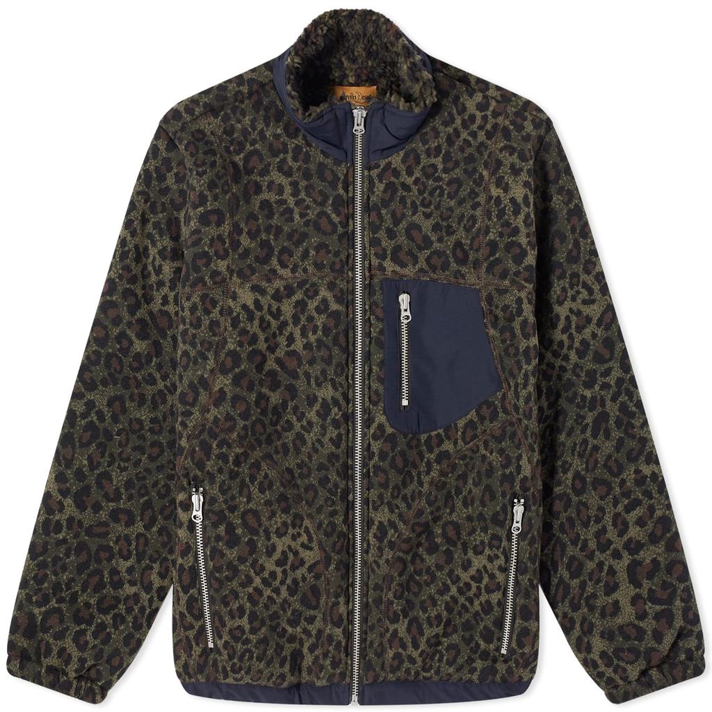 Brain Dead Brain Dead Leopard Revese Sherpa Jacket