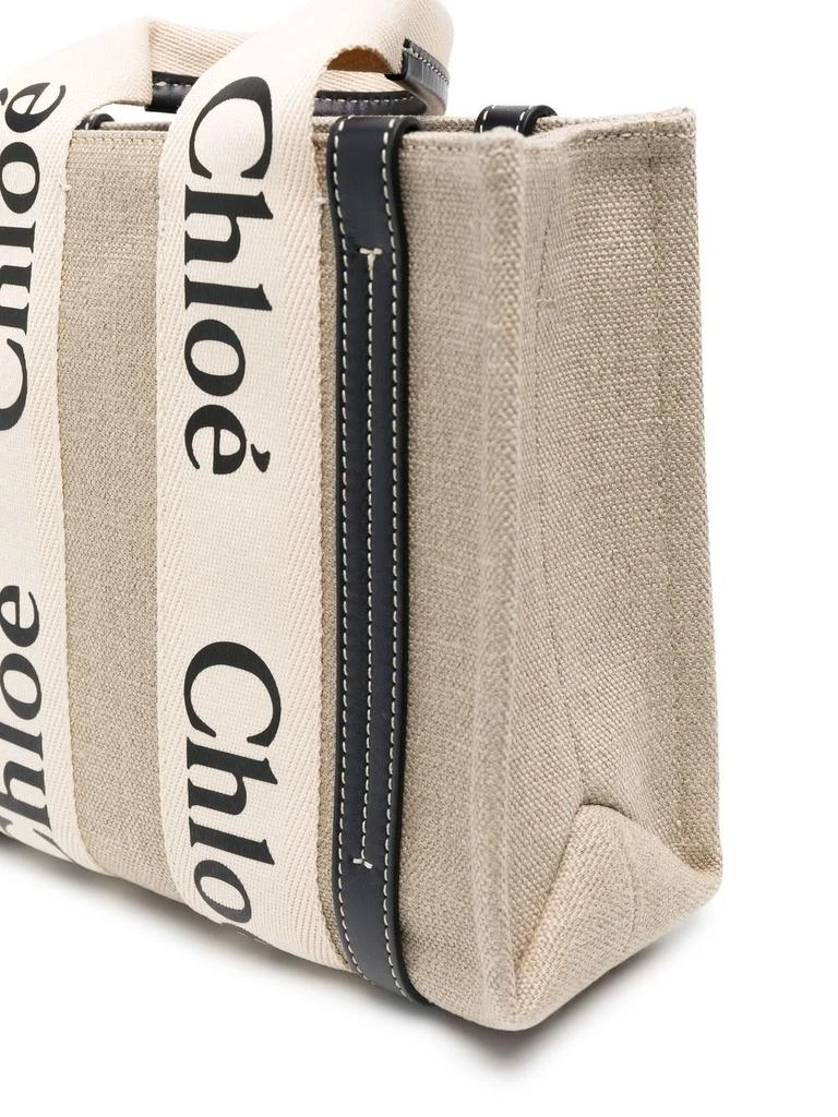 Chloé WOODY SMALL CANVAS TOTE 4